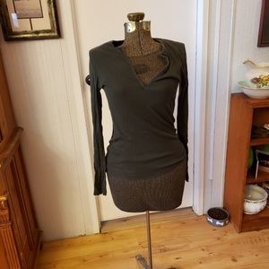 Banana Republic Olive Green Tee Long Sleeve L